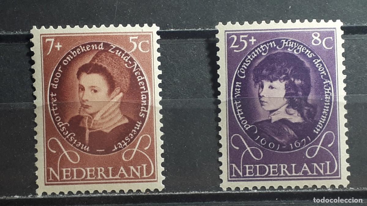 Sellos: HOLANDA. A&Ntilde;O 1955. **. YVERT 646, 648