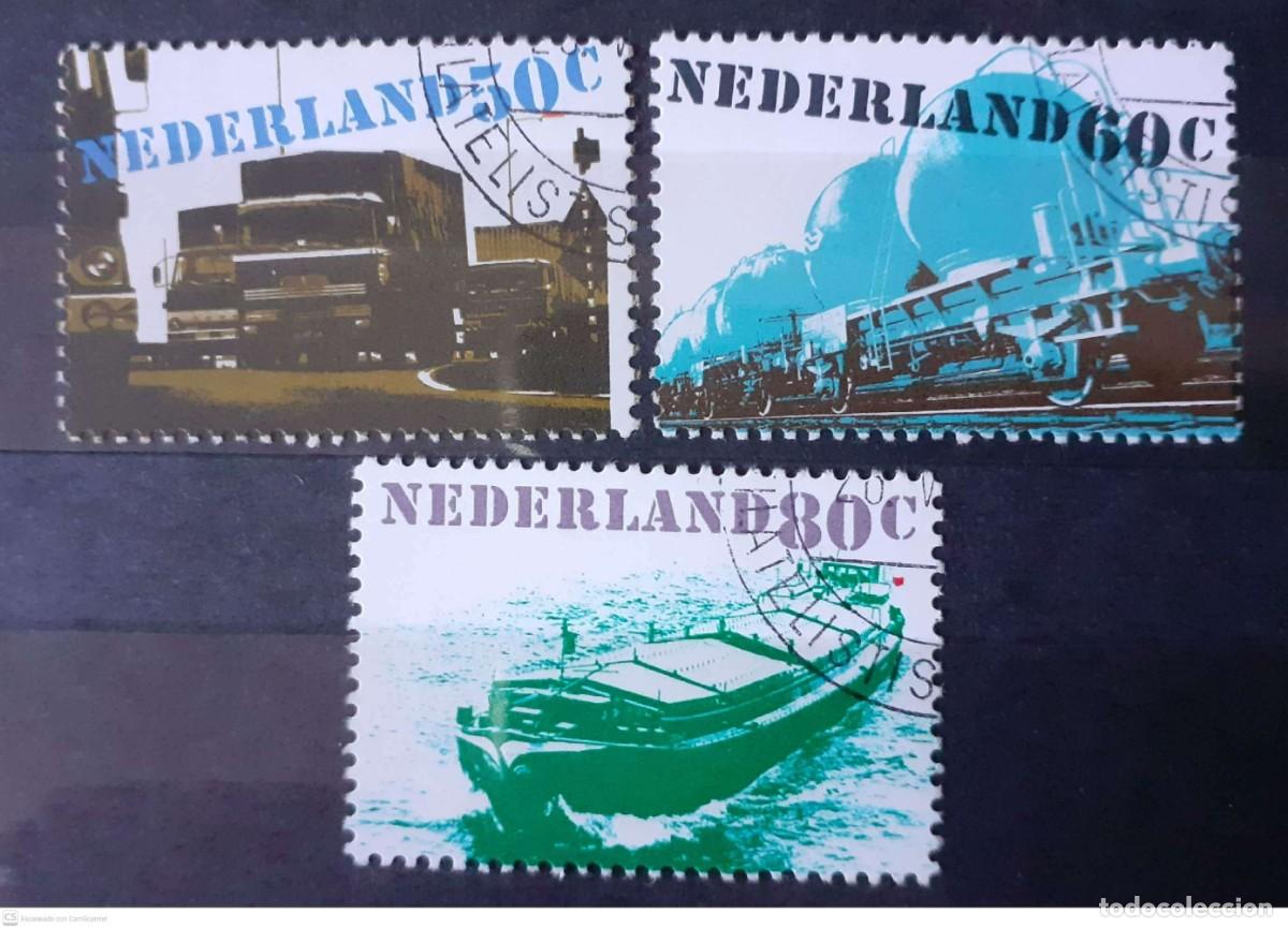 Sellos: HOLANDA n&ordm; 1135/37&ordm; Medios de transporte. Serie completa