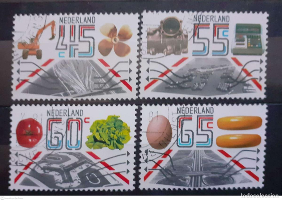 Sellos: HOLANDA n&ordm; 1159/1162&ordm; Exportaciones industriales y agr&iacute;colas. Serie completa