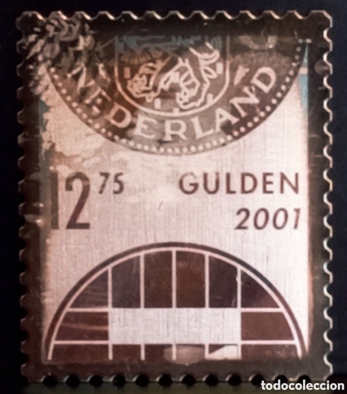 Sellos: Sello Nederland 2001 &ndash; 12,75 Gulden de Plata .999, &Uacute;ltima Emisi&oacute;n
