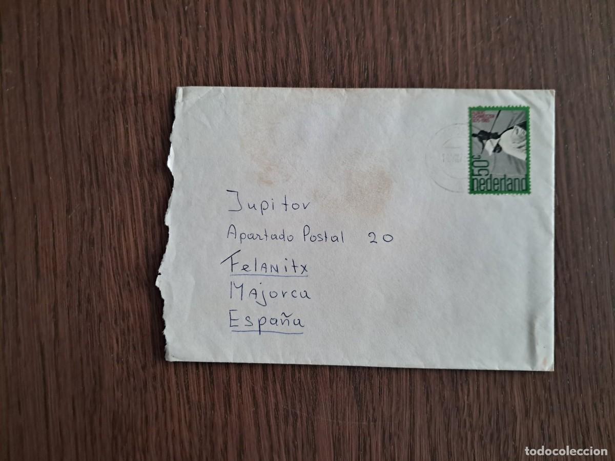 Sellos: sobre, carta circulada con sellos de Holanda, Paises Bajos, a&ntilde;os 70, radioaficionado.