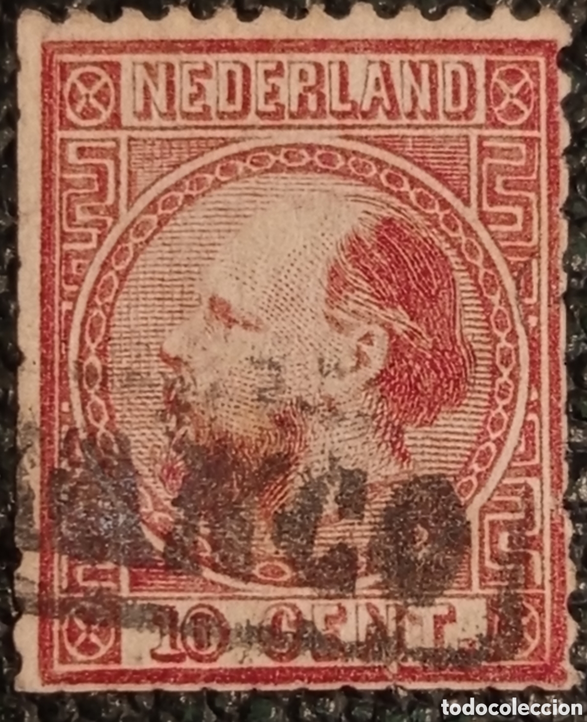 Sellos: Sello Pa&iacute;ses Bajos 1867 Rey Guillermo III 10 Cent Michel 8