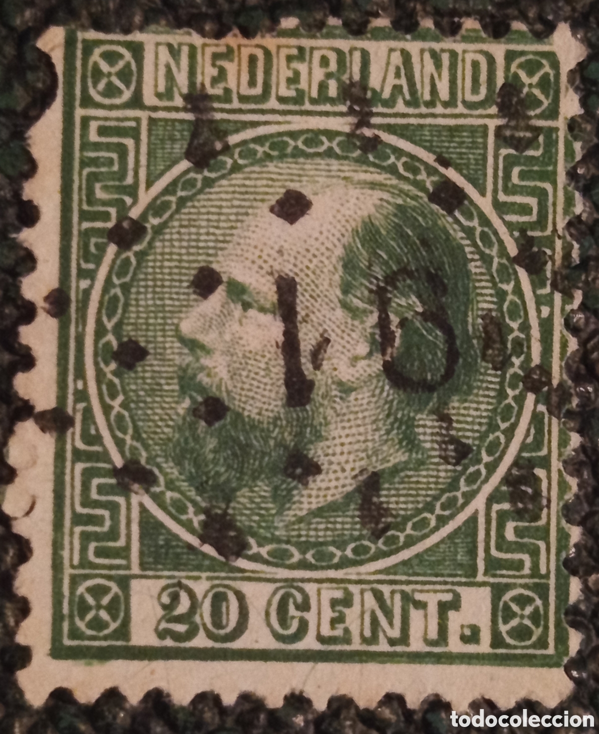 Sellos: Sello Pa&iacute;ses Bajos 1867 Rey Guillermo III 20 Cent Michel 10