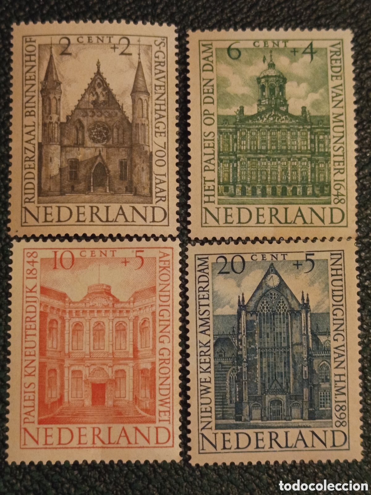 Sellos: &rdquo;Holanda 1948 Zomerzegels edificios hist&oacute;ricos NVPH 500-503 nuevo MH