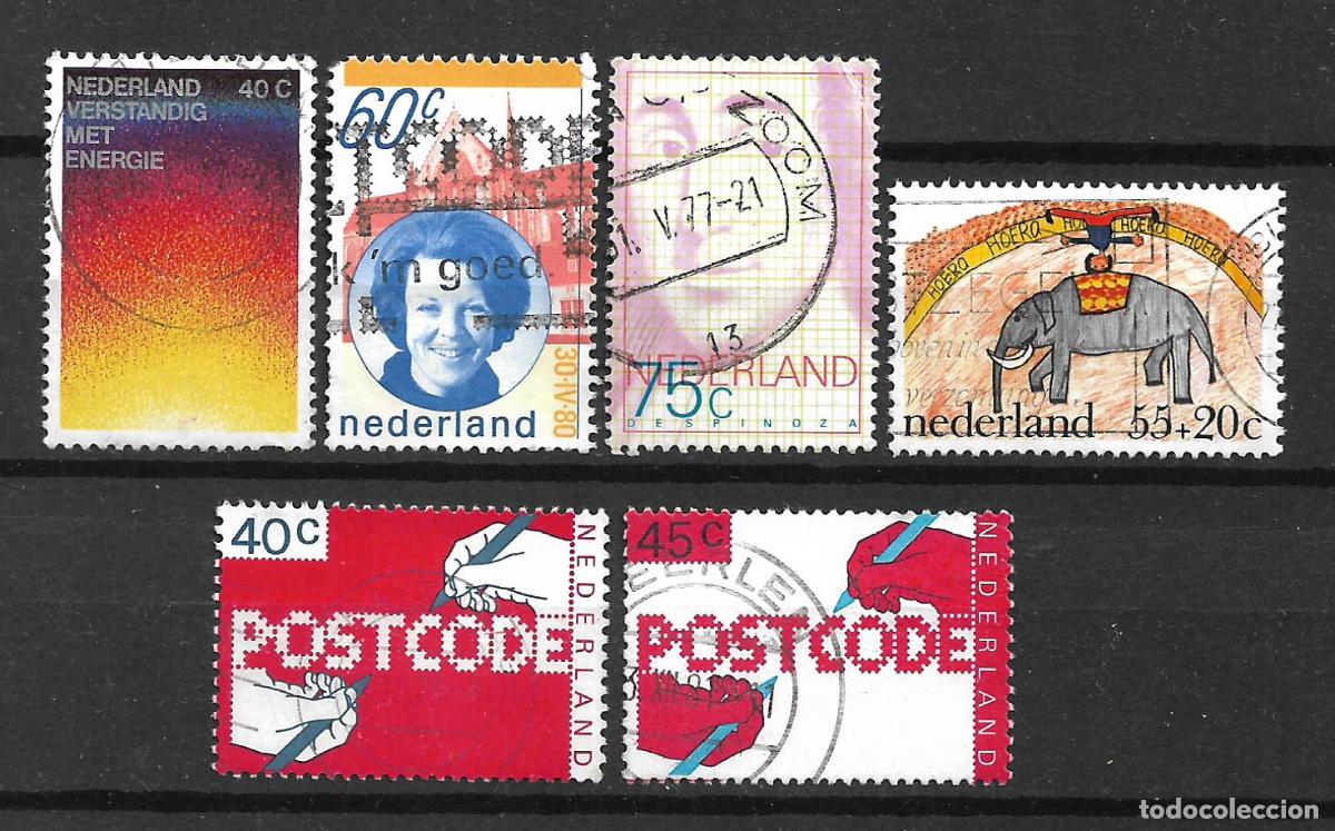 Sellos: holanda lote 6 sellos usado - 22/3