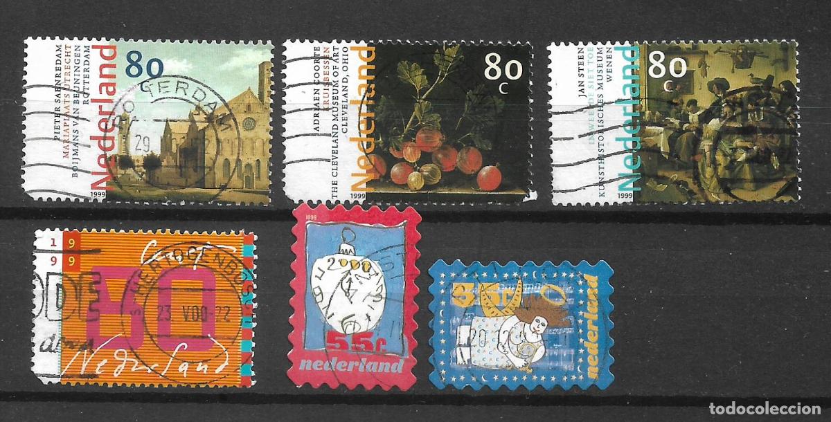 Sellos: holanda 1999 lote 6 sellos usados - 9/2