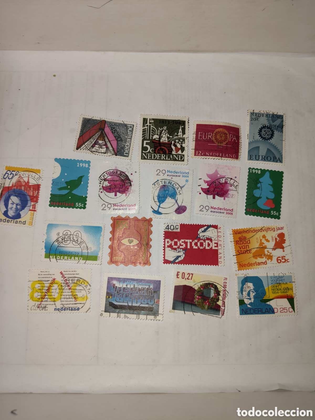 Sellos: 18 sellos variados de Holanda no repetidos