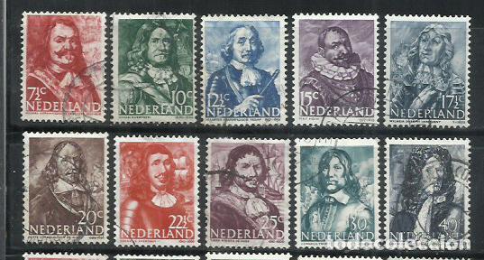 Sellos: 9899-SERIE COMPLETA HOLANDA PAISES BAJOS NAVEGANTES 1943 N&ordm;402/411, VEA FOTOSNUEVO, PERO UNO USADO.