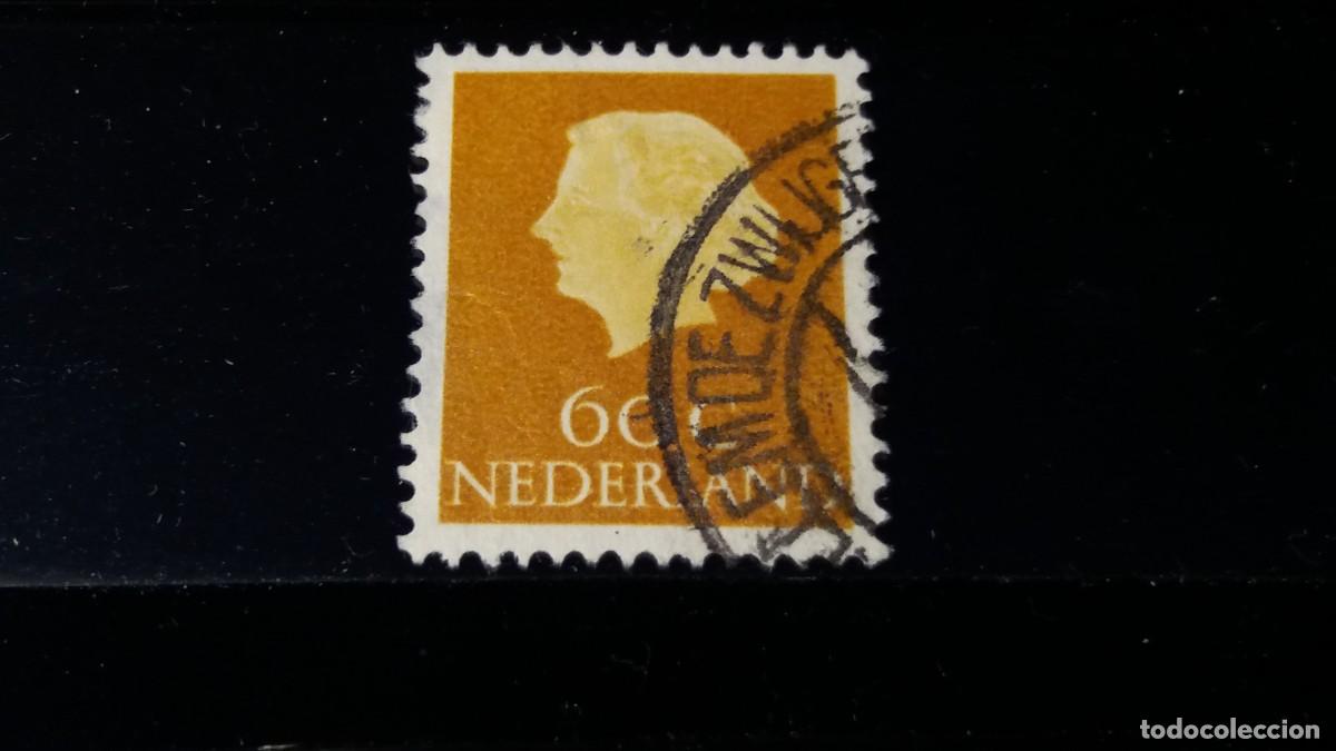 Sellos: Sello usado. Reina Juliana. Sello de 0,60 centavos. Febrero de 1954. Yvert 608.