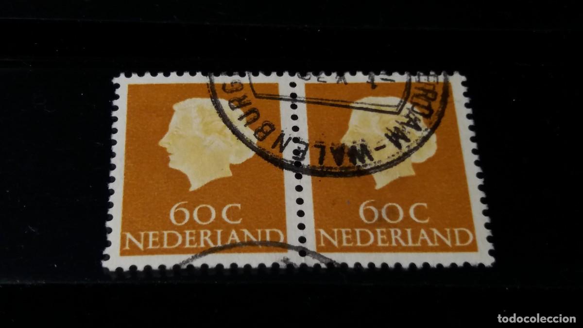 Sellos: Sello usado. Reina Juliana. Sello de 0,60 centavos. Febrero de 1954. Yvert 608.