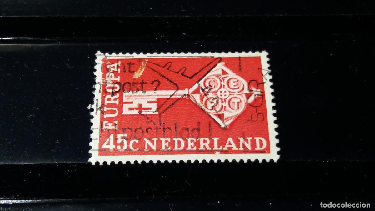 Sellos: Sello usado. Serie Europa. Sello de 45 centavos. Abril de 1968. Yvert 872.