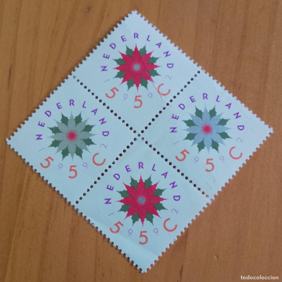 Sellos: HOLANDA, NEDERLAND - V/F 55 C - A&Ntilde;O 1992 - SELLOS PARA EL CORREO DE NAVIDAD