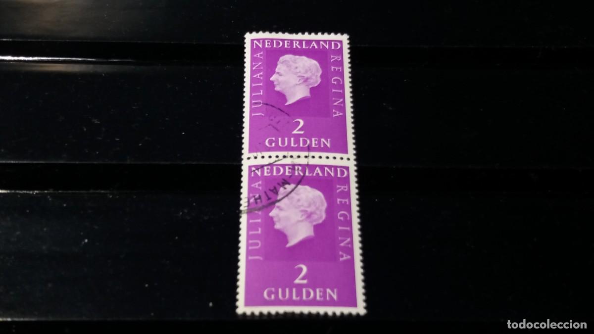 Sellos: Sello usado. Reina Juliana. Sello de 2 florines. 1973 agosto. Yvert 953.