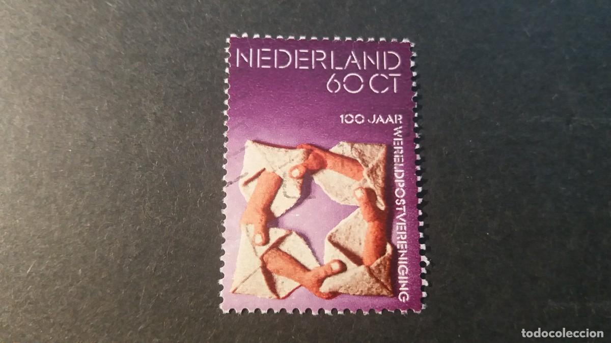 Sellos: Sello usado. Centenario Uni&oacute;n Postal. Sello de 60 centavos. Octubre 1974. Yvert 1009.