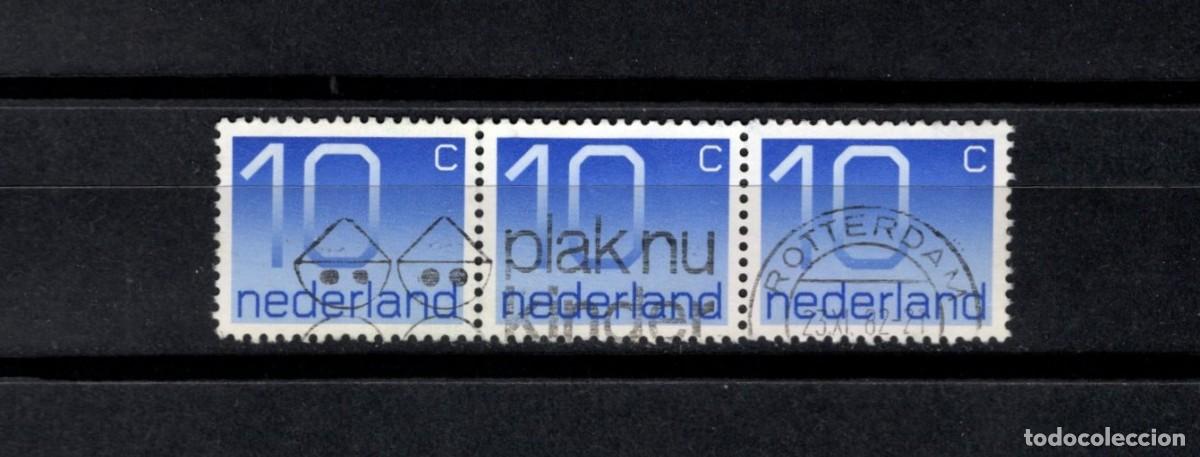 Sellos: Sellos usados. Holanda. Sellos de 10 centavos. Junio 1976. Yvert 1042.