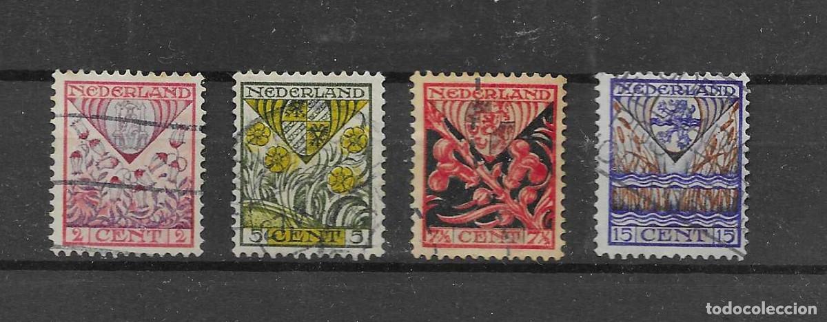 Sellos: Serie completa usada de Paises bajos de 1927. A favor de la infancia