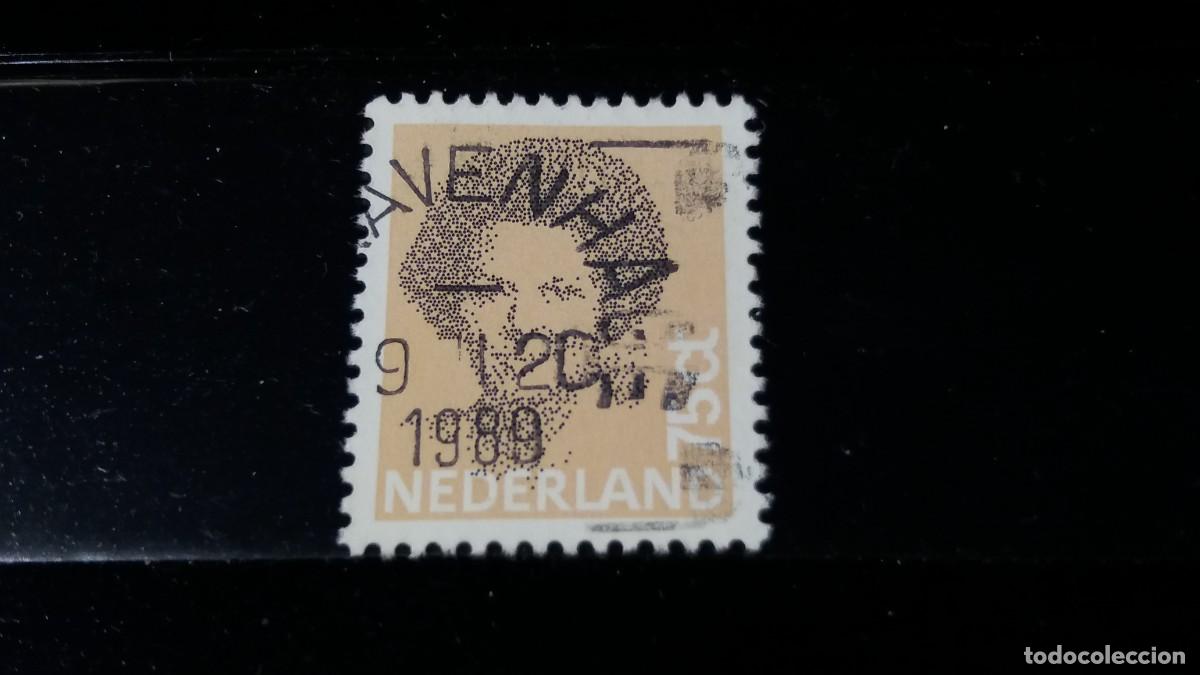 Sellos: Sello usado. Reina Beatriz. Sello 75 centavos. Julio 1982. Yvert 1181.