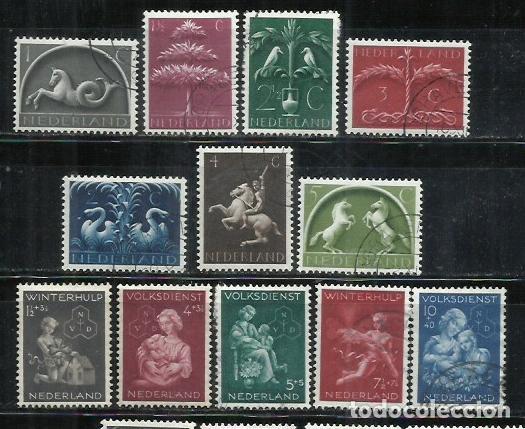 Sellos: 9321Q-HOLANDA NEDERLAND PAISES BAJOS 2 SERIES COMPLETAS 1944 N&ordm; 413/417+395/401 INFANCIA BENEFICENCI