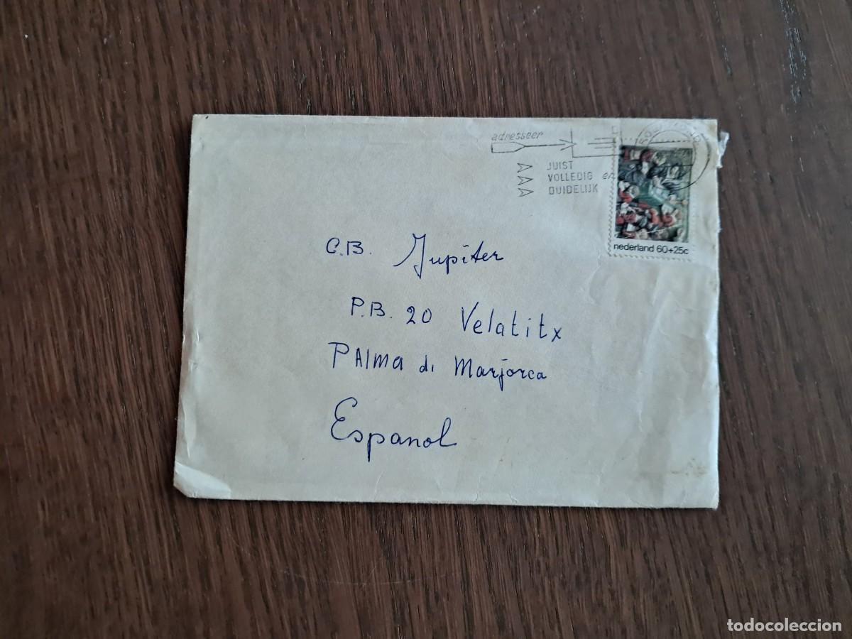 Sellos: sobre, carta circulada con sellos de Paises Bajos, Holanda, a&ntilde;os 70. radioaficionado.