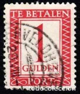 Sellos: Holanda. Tasa. N&uacute;mero y Filigrana. 1979-80. YT-T104. Usado