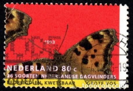 Sellos: Holanda. Naturaleza. Mariposa. 1993. YT-1435. Usado