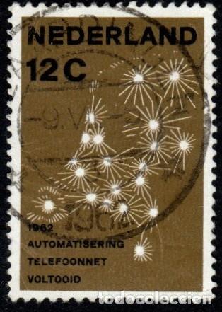 Sellos: Holanda. Automatizaci&oacute;n Telef&oacute;nica. 1962. YT-753. Usado