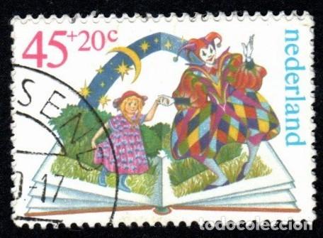 Sellos: Holanda. La Infancia y sus Libros. 1980. YT-1141. Usado