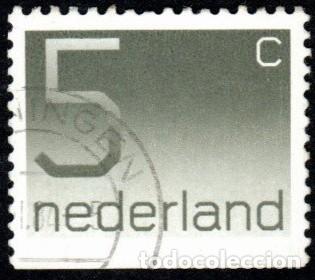 Sellos: Holanda. N&uacute;mero y Filigrana. 1962. YT-756. Usado