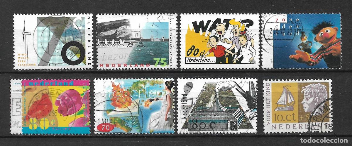Sellos: holanda lote 8 sellos usados - 30/14