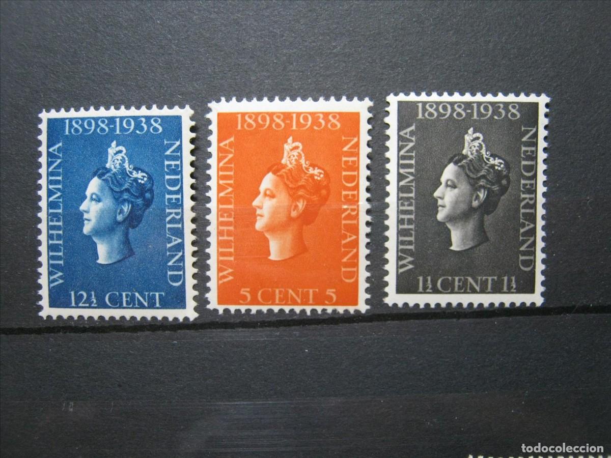 Sellos: HOLANDA 1938 SERIE YVERT 309/311 MNH** SIN CHARNELA LUJO.