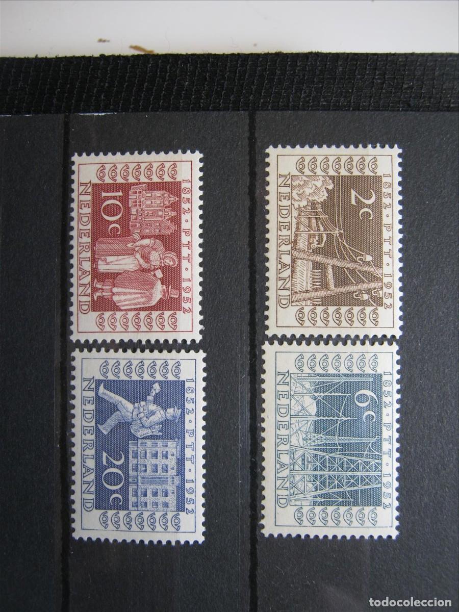 Sellos: HOLANDA 1952 SERIE YVERT 578/581 MH* LUJO.