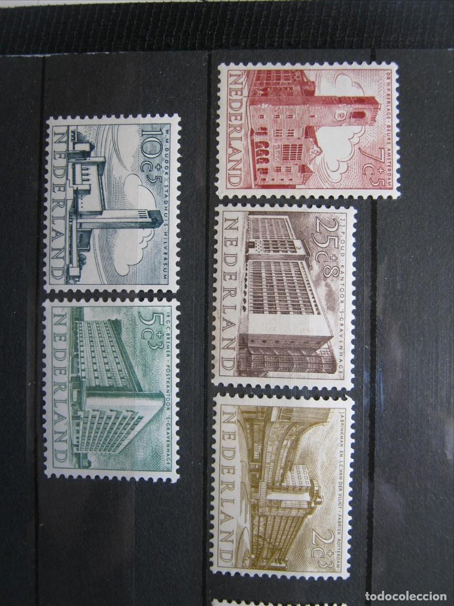Sellos: HOLANDA 1955 SERIE YVERT 634/638 MNH** SIN CHARNELA LUJO.