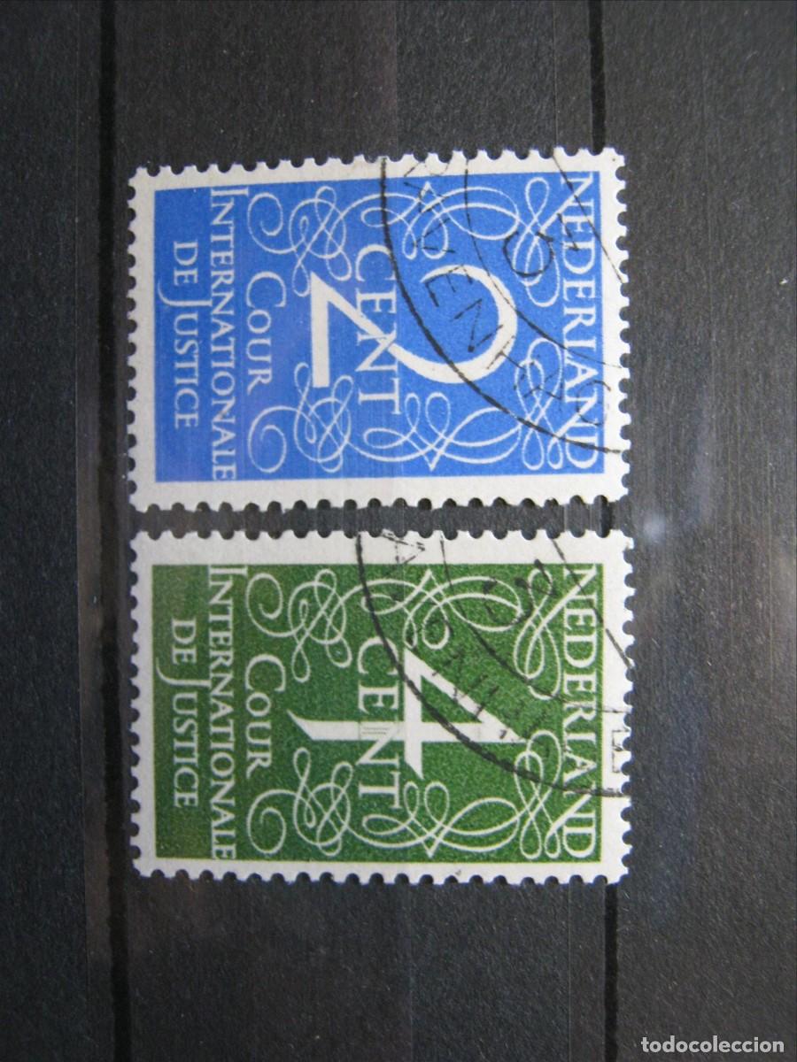 Sellos: HOLANDA 1950 SERVICIO SERIE YVERT 24/25 USADOS PERFECTOS.