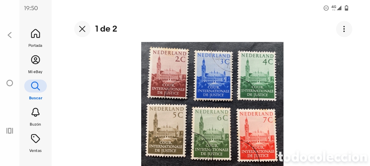 Sellos: Corte Internacional de La Haya 1951 Holanda