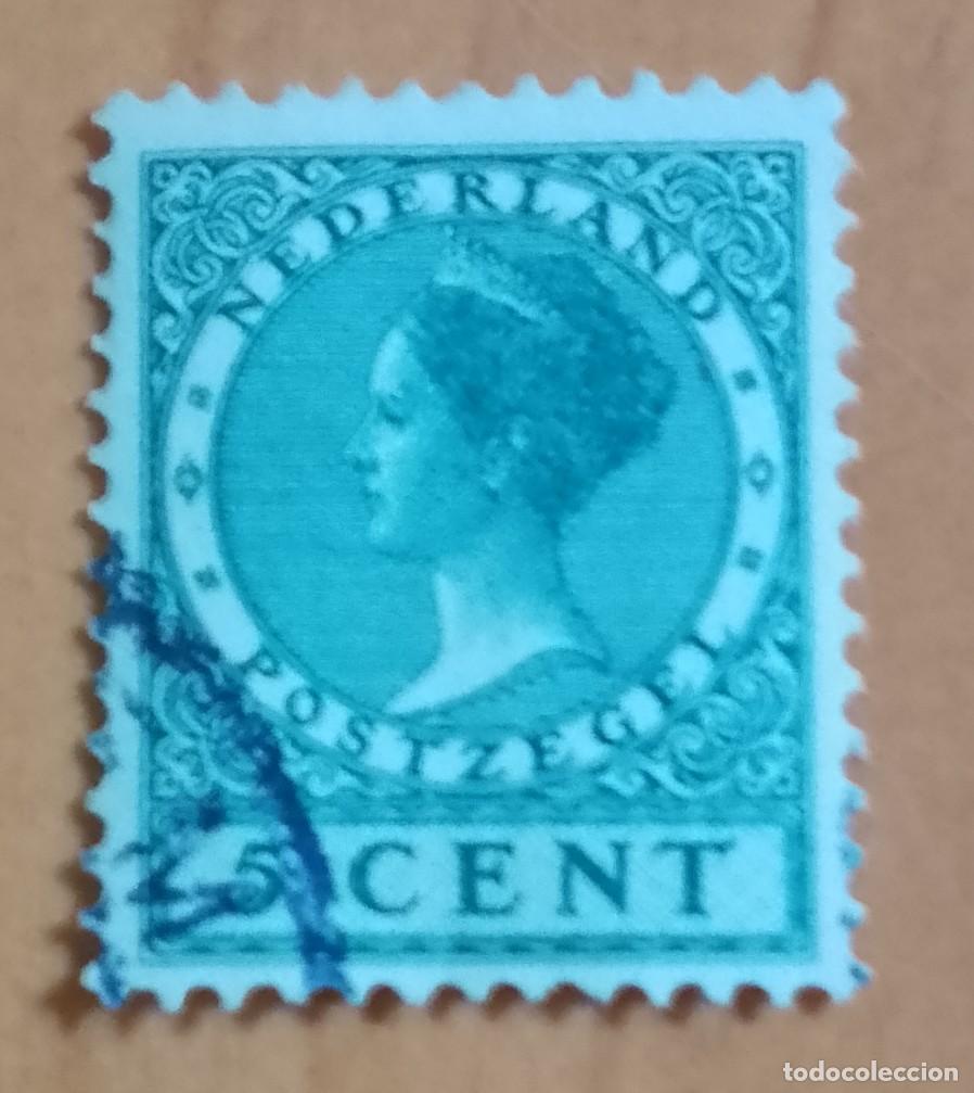 Sellos: HOLANDA - V/F 5 CENT - A&Ntilde;O 1928 - MONARQUIA, REINA GUILLERMINA