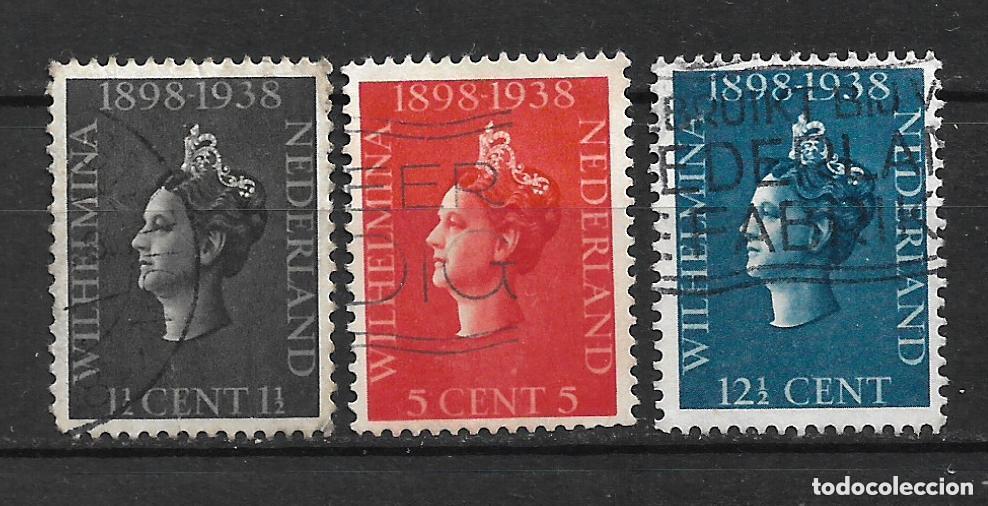 Sellos: holanda 1938 # 209-211 completa usado - 23/37