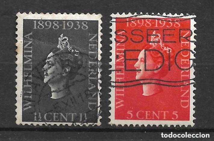 Sellos: holanda 1938 # 209-210 usado - 23/37