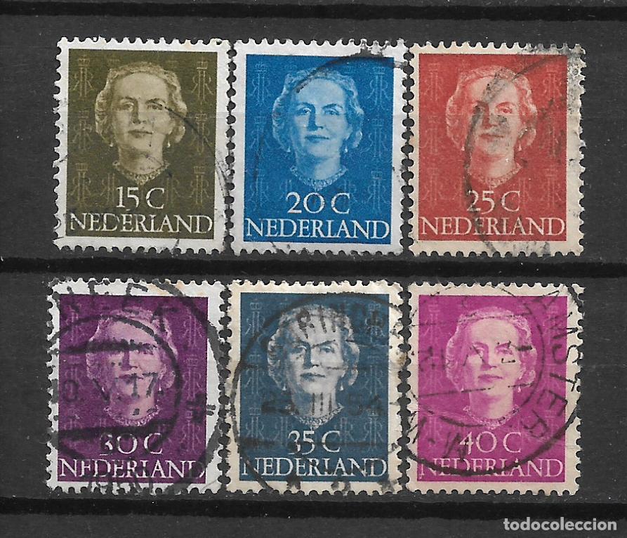Sellos: holanda 1949 # 310/315 usado - 4/18