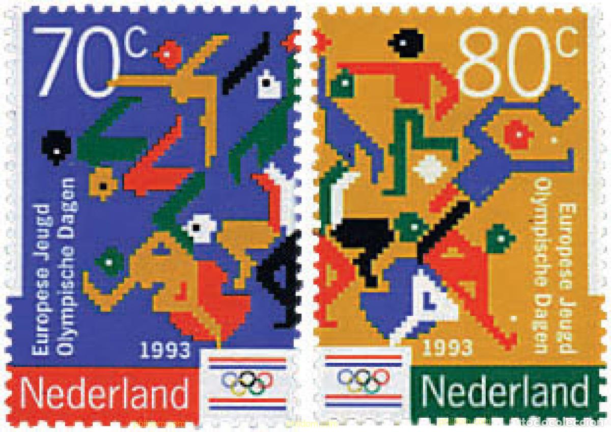 Sellos: 67911 MNH HOLANDA 1993 OLIMPIADA JUVENIL EUROPEA