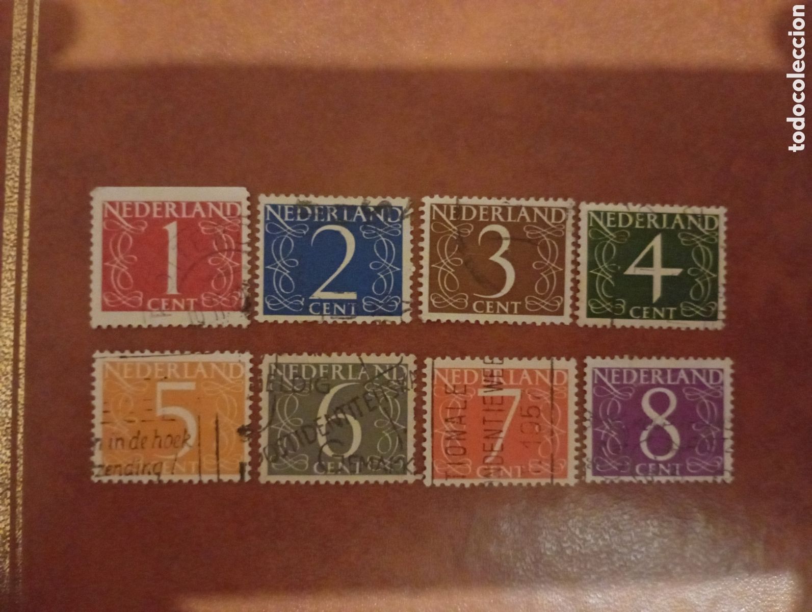 Sellos: HOLANDA 1946-57 - Yvert 457-460 610-612A