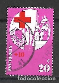 Sellos: CRUZ ROJA , Nederland . Holanda, sello a&ntilde;o 1972