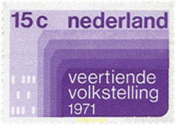 Sellos: 100828 MNH HOLANDA 1971 CENSO NACIONAL