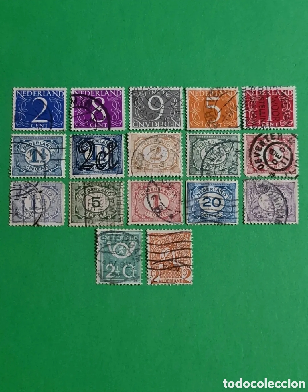 Sellos: HOLANDA ( 1946) / Lote de 17 sellos. - Foto 2