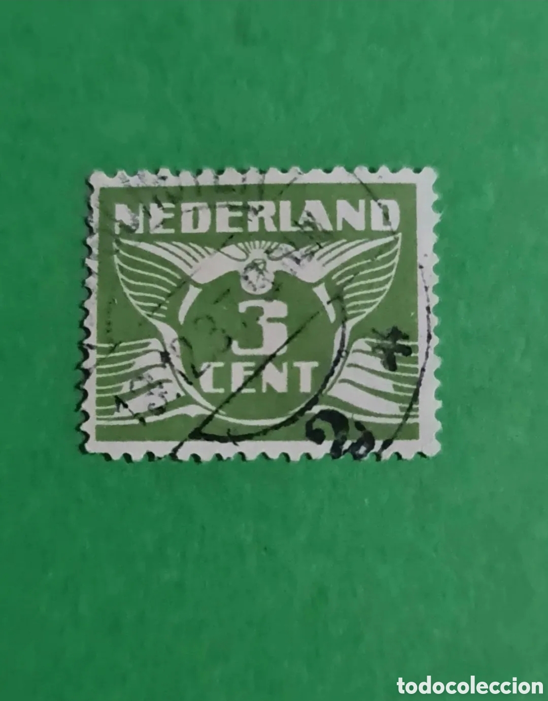 Sellos: HOLANDA : lote 3 sellos n&uacute;meros. - Foto 3