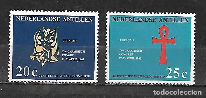 Sellos: 1963: Antillas holandesas Serie &rdquo;4&ordm; Congreso antillano sobre salud mental&rdquo; (MNH**)