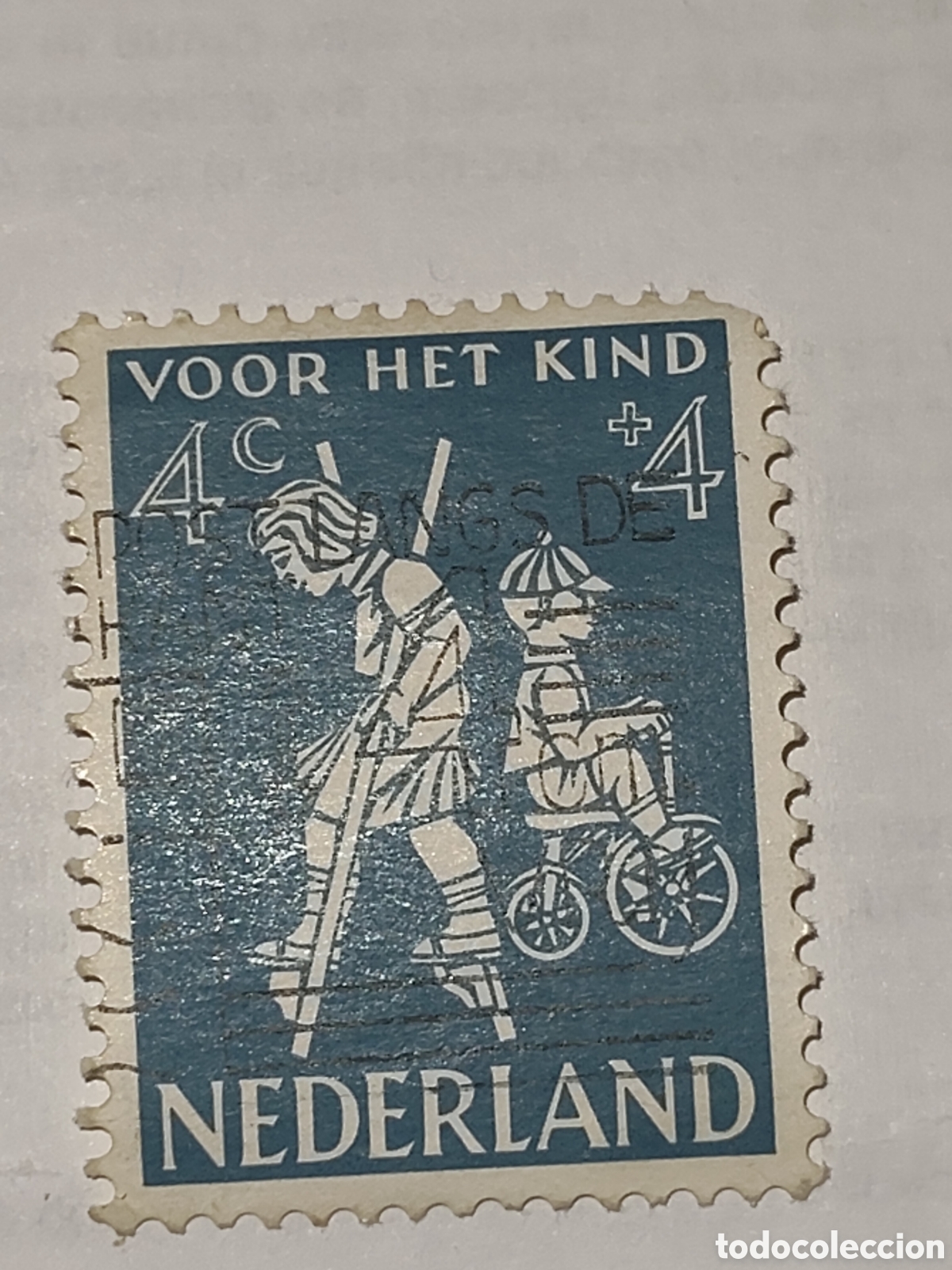 Sellos: Sello de Holanda para ben&eacute;fica para la infancia 1958