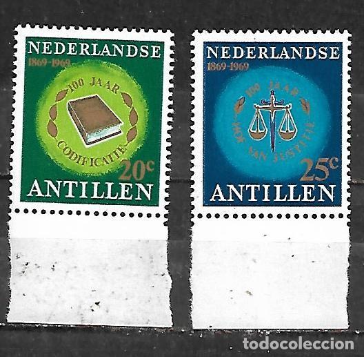 Sellos: 1969: Antillas holandesas Serie &rdquo;Centenario de la corte de justicia&rdquo; (MNH**)