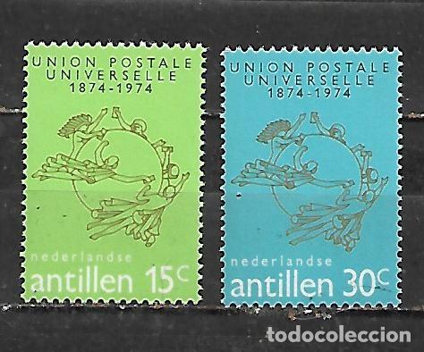 Sellos: 1974: Antillas Holandesas Serie &rdquo;100 a&ntilde;os U.P.U.&rdquo; (MNH**)
