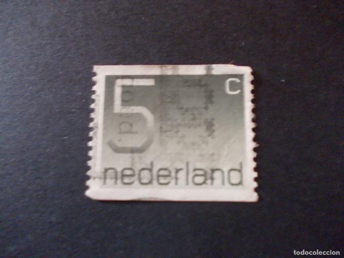 Sellos: Sello Nederland 5c Tipograf&iacute;a gris Crouwel emisi&oacute;n Pa&iacute;ses Bajos filatelia europea 1976