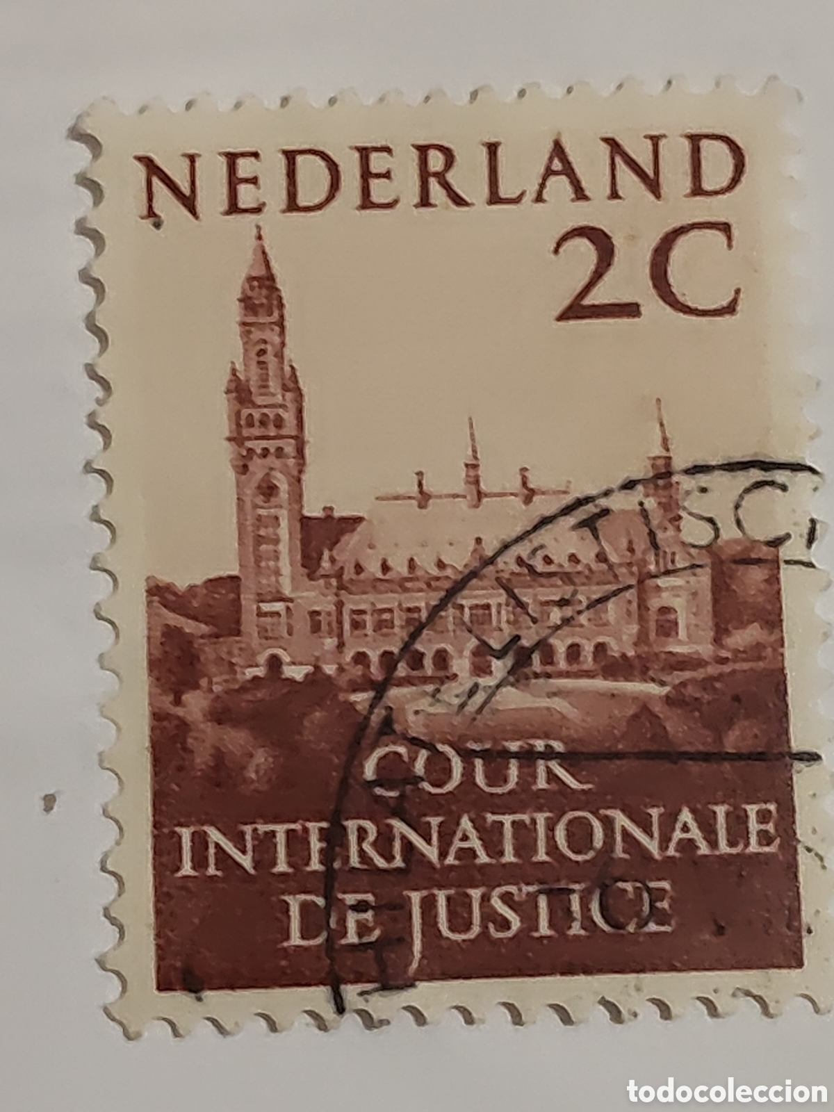 Sellos: Sello de Holanda Palacio de la paz en La Haya 1951
